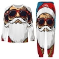thumbnail image 3 of HOHOHO Santa Claus Men's Pajama Set Sleepwear Pjs Lightweight Long Sleeve Crewneck Shirts and Bottoms Soft Comfy Sleep Sets XL, 3 of 5
