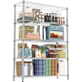 thumbnail image 4 of Storage Shelves Wire Shelving Heavy Duty Metal Storage Shelving Unit Adjustable Garage Shelving Rack Pantry Kitchen, 4 of 6