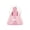 Pink, variant on Costume Cloak And Hat Set For Outdoor Yard Statues Glitter Fabric Holiday Decoration Red 1 Pack