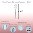 thumbnail image 3 of Crown Display Clear Plastic Mini Spoons - 96 Count, 3 of 7