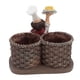 thumbnail image 4 of Soporte para estatura de chef, juego de salero y pimentero, decoración para botellas, caja de almacenamiento de especias para cocina, 4 of 5