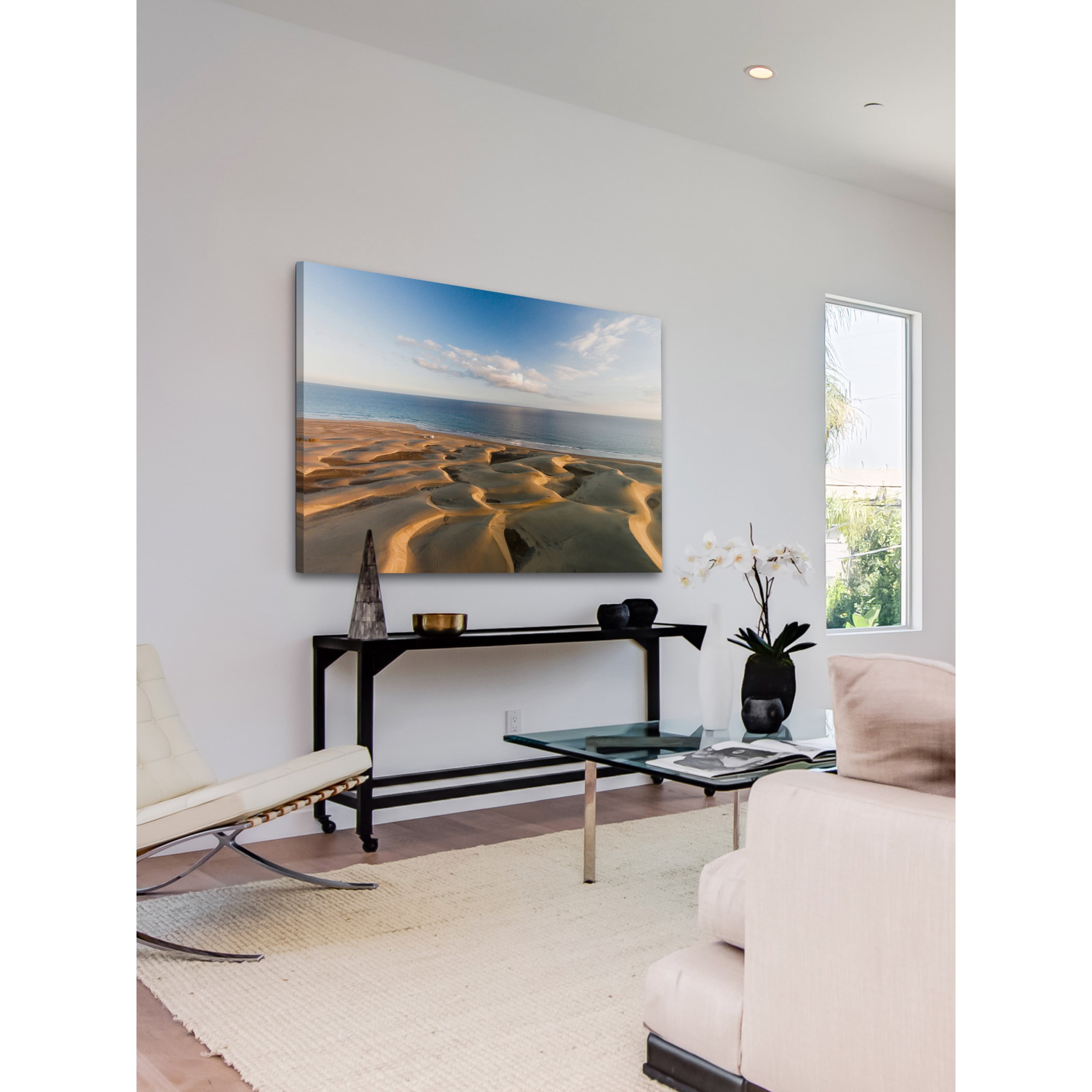 Marmont Hill "Waves in the Sand II" by Karolis Janulis Painting Print on Wrapped Canvas