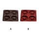 thumbnail image 3 of Bewildely Molde de 4 rejillas para hornear Chocolate, herramientas para pasteles, galletas, dulces, magdalenas, dispensador de moldes para Herramientas y accesorios para hornear Rojo oscuro, 3 of 6