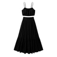 thumbnail image 6 of CHUMUD Womens Sets 2 Piece Outfits Skirts Summer Trendy Spaghetti Strap Ruffled Crop Top & High Waist Maxi Skirt Casual Going Out Vacation, 6 of 7