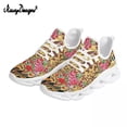 thumbnail image 1 of Noisydesigns - Zapatos de verano de malla transpirable para mujer, con estampado floral de leopardo, cómodos zapatos de plataforma , calzado deportivo para exteriores, 1 of 6