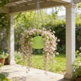 thumbnail image 6 of AYktou Hanging Planters for Indoor Outdoor Plants, 14In Plants Hanging Baskets Watering Hanging Planter with Drainage Holes & Metal Chain, Garden Potted Plants Container Patio Balcony Plants Holder, 6 of 6