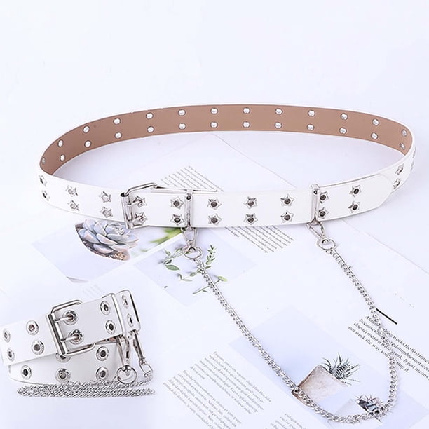 Fashion Double Grommet Belt Adjustable Double Grommet Twin  display picture 1
