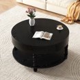 thumbnail image 6 of ChenyueFurn 31.5" Round Storage Coffee Table for Living Room,Black, 6 of 8