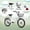 20in+White+Carbon Steel, variant on LHSHID 20 Inch Bike for ,'s Bicycle with Coaster Brake V-Brake,1-Speed,Chain Guard Rear Rack,Lightweight Steel Frame (Pink,Green,Purple,White)