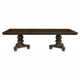 thumbnail image 6 of Traditional Dining Room Set: 7pc Brown Cherry Wood Table w/ Leaf &amp; 6 Chairs (Wood/Faux Leather). Seats 6. Extendable Rectangular Table for Elegant Dining., 6 of 13