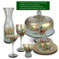 thumbnail image 5 of Golden Hill Studio Set of 2 Black Forest Pine Cosmos Glass 4”, 5 of 5