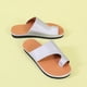 thumbnail image 5 of Pantuflas planas de mujer de talla grande de una línea de ocio de estilo británico diario de verano Wmkox8yii hj789, 5 of 8