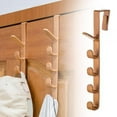 thumbnail image 3 of Over Door Hook Hangers plastics Kitchen Bathroom Cupboard free Punch, 3 of 7