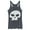 Navy Blue Heather, variant on Women's Toy Story Sid Skull Racerback Tank Top Black Heather Large