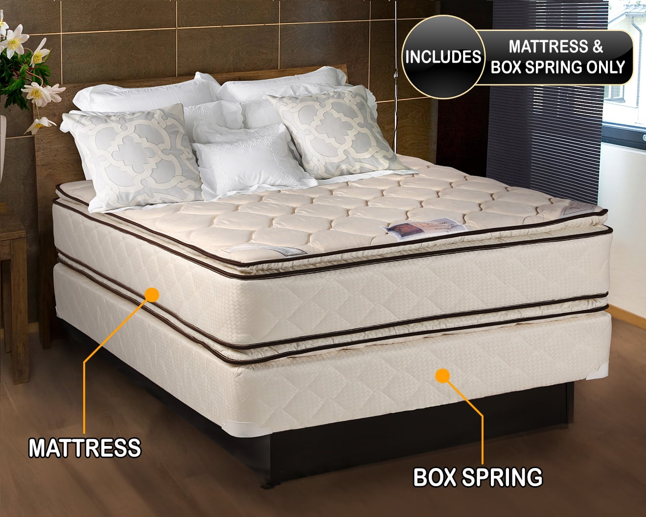 Double mattress and box spring set discount