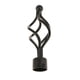 thumbnail image 3 of 2 piezas 28 mm soporte de poste soporte de barra remates Twist Black Twist Black Twist Black Twist Black Sunnimix Extremos de barra de cortina de ventana, 3 of 8