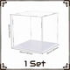 thumbnail image 2 of Vitrina cúbica transparente para figuras de béisbol, gorras y otros artículos de béisbol. Base blanca. Fabricada en acrílico transparente. Medidas: 7,87 x 7,87 x 7,87 pulgadas., 2 of 5