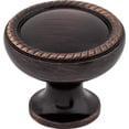 thumbnail image 2 of Top Knobs M793 Edwardian Collection 1-1/4" Emboss Knob, Oil Rubbed Bronze, 2 of 3
