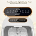 thumbnail image 6 of Collapsible Foot Spa Bath with Heat and Massage Rollers, Touch Screen, Bubble, Foot Pedicure Kit, Temperature Control, 6 of 15