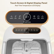 Collapsible Foot Spa Bath with Heat and Massage Rollers, Touch Screen, Bubble, Foot Pedicure Kit, Temperature Control