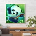 thumbnail image 3 of Pintura Al Óleo Panda Por Números Acrílica Artesanal Dibujo Sin Marco 20x20cm, 3 of 9