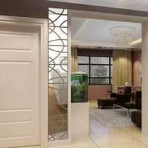 Giunmcul 50% Off Clear 14Pcs Mirror Rectangle Vinyl Removable Wall Sticker Decal Home Decor Art