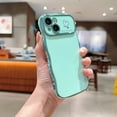thumbnail image 2 of For iPhone 13 Case,for Women Girls Soft Cute Wave Frame Curly Shape Love Heart Luxury Plating Phone Case,Luxury Slim Plating EdgeCase,Anti-slip Grip,Full camera lens protection,Green, 2 of 6