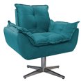 thumbnail image 2 of Sillón Odette B base de metal - Turquesa WEIK Odette, 2 of 5