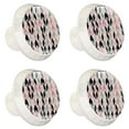 thumbnail image 2 of 4 Pcs Geometry Pink Knobs for Kitchen Cabinet Cupboard Dresser Bookcase Drawer Pulls Handles Round Home Decor, 2 of 8