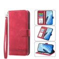 thumbnail image 3 of Funda Tipo Billetera para Xiaomi Redmi 15 4G Carcasa Abatible con Porta Tarjetas, Bolsillo para Efectivo, Soporte Ajustable, Cierre Magnético y Correa de Muñeca Rojo, 3 of 6