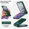 thumbnail image 5 of Oupeigar for Motorola Razr 2024/Razr 2025 Armor Phone Case,with Hinge Cover,Screen Protector,Anti Scrach,Shockproof All-Inclusive Phone Case-Green, 5 of 10