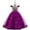 Purple, variant on Esaierr 2-12Y Kids Baby Girls Princess Dresses Tutu Tulle Party Flower Girl Formal Dance Gown Bridesmaid Dress Pageant Dresses Toddler Floor Length Flower Girl Dress