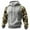 Light Gray, variant on Pullover Hoodie with Camouflage Print Sleeves Drawstring Hood Front Pouch Pocket Long Sleeve Casual Sweatshirt for Men Women Dark Blue L