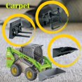 thumbnail image 3 of Qcar Minicargador 3 en 1 Vehículos de construcción Juguetes Cargador de sitio fundido a presión a escala 1:50 con montacargas de metal y juego de pala de agarre Camiones de juguete para niños de 8 9 1, 3 of 5