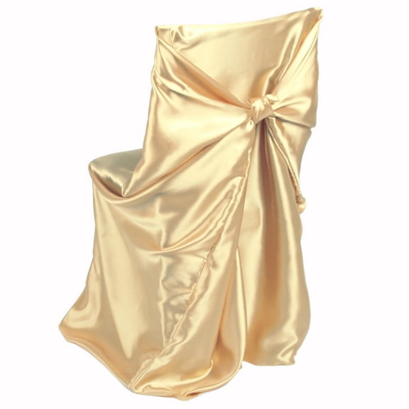Satin Universal Chair Cover Gold
