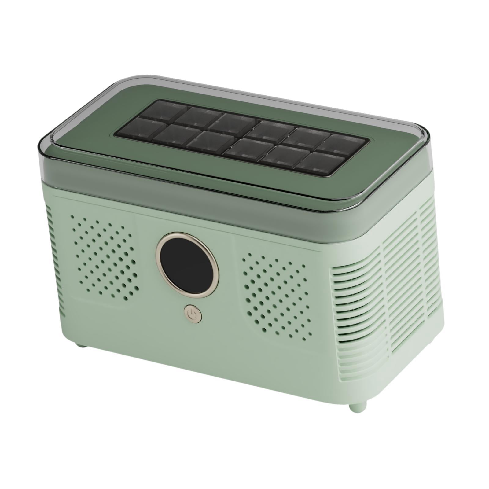CoudarTitie Mini Ice Maker Ice Making Machine Countertop Car Compatible Box Fast Making with Green