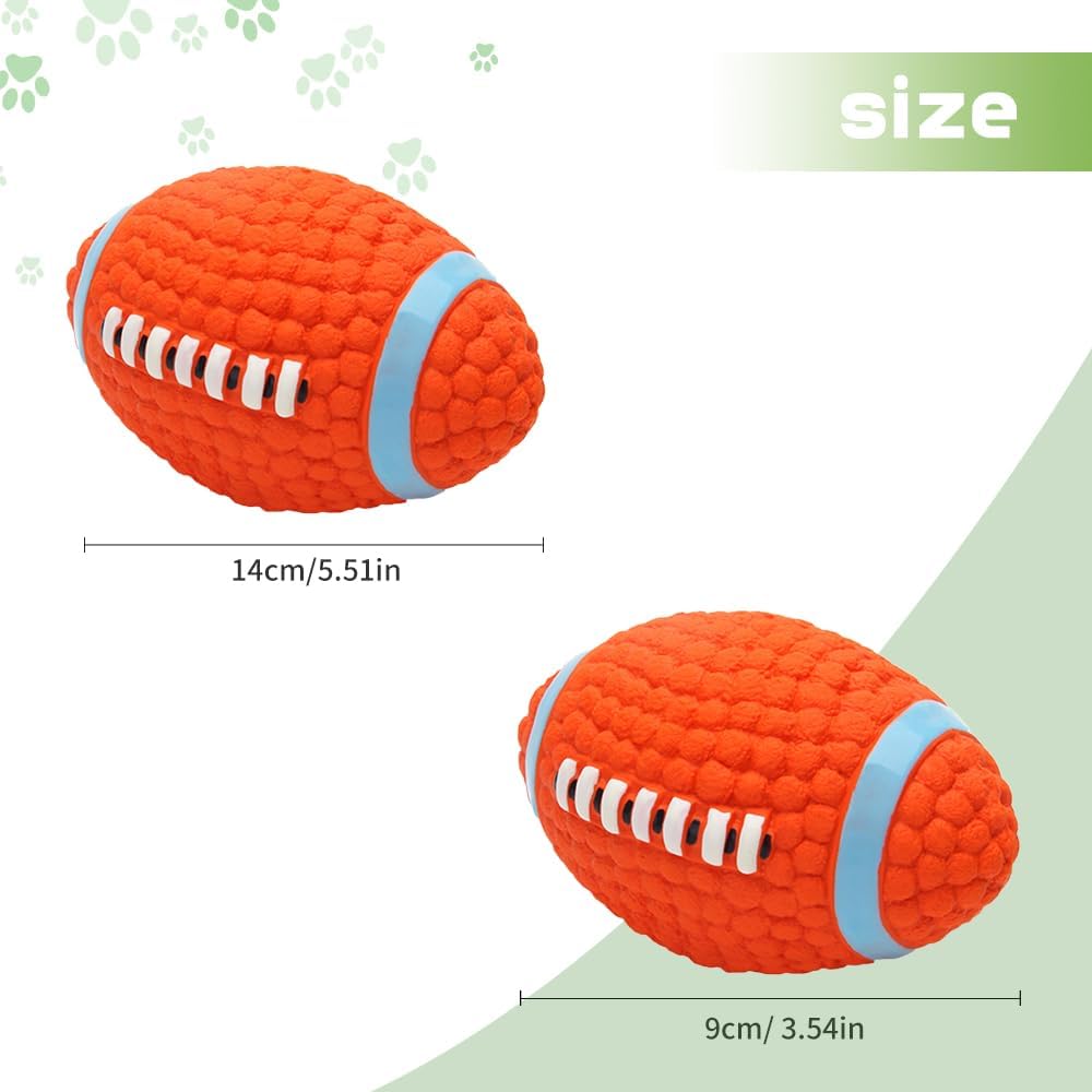 Immortal Toy for Aggressive Chewers, Squeaky Dog Ball Squeaky Dog Toys Natural Latex Rubber Balls for Small Dogs Puppies Cute Dog Squeak Toys Play Ball Tennis Ball, football, volleyball