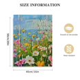 thumbnail image 2 of Shiartex Focholor Wildflower Canvas Wall Art Colorful Spring Flower Poster Picture Landscape Painting for Living Room Bedroom Home Decoration Inner Frame Ready to Hang (Medium),16x20 in/12x16 in, 2 of 5