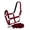 Red, variant on 3-Ply Nylon Diamond Print Horse Halter w/ Matching Lead (Purple)