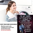 thumbnail image 5 of Gifts for Wife from Husband to My Wife Blanket, Personalized Throw Female Birthday Gifts, Romantic Gifts Birthday Christmas Valentine's Mother's Day Healing Bed Blanket Presents for Her 130 * 150cm, 5 of 6