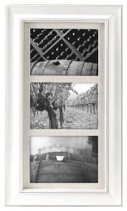 3 Opening 5x7 Barnside White Matted Picture Frame
