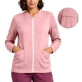 thumbnail image 4 of Kinrui Scrub Jackets for Women Zipper Sweatshirts Bomber Jacket Medical Nurse Coats with Pockets M, 4 of 7