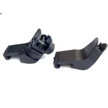 Front and Rear 45 Degree Offset Rapid Transition BUIS Backup Iron Sight