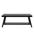 thumbnail image 3 of Weston Home Westyn Rustic X Base Wood Rectangular Coffee Table, Black, 3 of 4