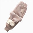thumbnail image 5 of 12-18 Months Toddler Kids Fall Winter Sweatpants for Boys Fashion Casual Elastic Waist Drawstring Workout Long Pants Teen Boys Loose Comfy Active Pants with Pockets Size 3-12T,Brown, 5 of 5