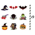 thumbnail image 2 of YIMWNYI Halloween Party Straw Insert Cards, Decorative Drinking Straws, 9 Pcs Eyeball Araneid Pumpkin Straws, Festive Straws for Halloween Celebration, Fun Drink Accessories, 2 of 6