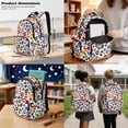 thumbnail image 3 of Kuiaobaty Colorful Leopard Print Backpack Set with Pencil Case for Boys Girls 17 Inch Backpack and Matching Lunch Bag Lightweight Bookbag and Lunch Box for School Camping, 3 of 7