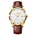 thumbnail image 3 of Resicozy Men Watches Quartz Waterproof Watch for Men Casual Wrist Watches with Leather Strap, 3 of 3