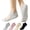 Light gray + Light pink + Khaki + Black, variant on Yawlsow 4 Pairs Pilates Socks with Grips for Women, Non-Slip Yoga Socks for Barre, Ballet, Barefoot Workout