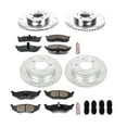 thumbnail image 3 of PowerStop Front and Rear Z23 Evolution Sport Carbon-Fiber Ceramic Brake Pad and Drilled & Slotted Rotor Kit Fits: CHRYSLER DODGE Select Models K6177, 3 of 10